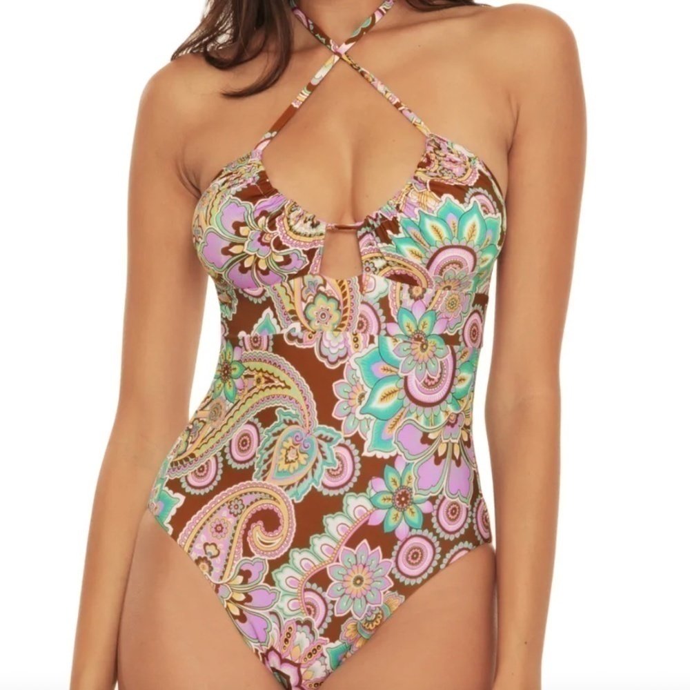 NWT  BECCA BY REBECCA VIRTUE Groovy Multiway One Piece Swimsuit